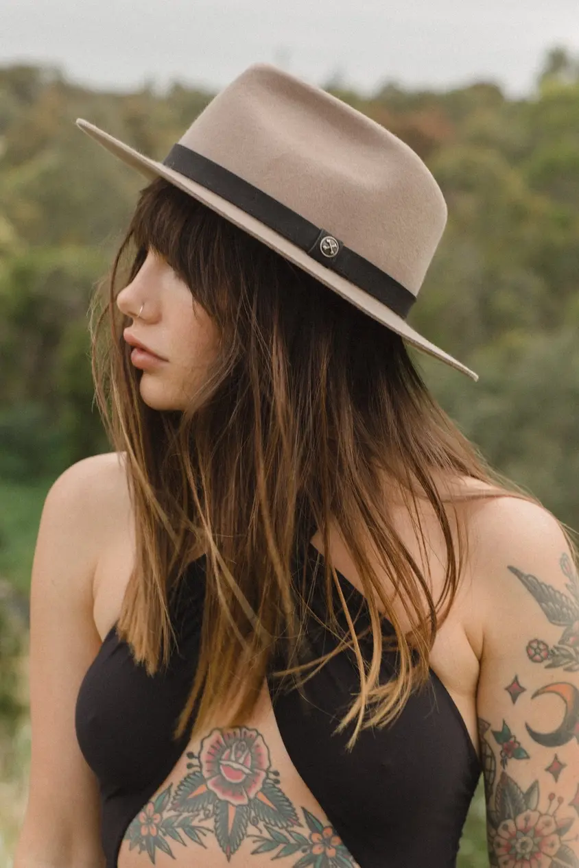 Thumbnail: The Chief Tan Wide Brim Hat