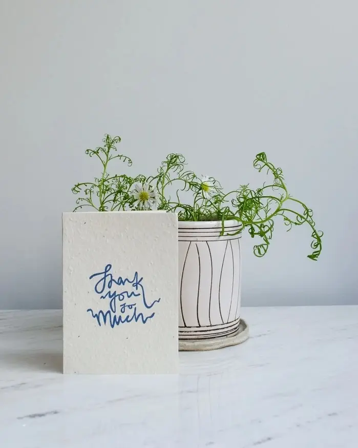 Thumbnail: Plantable Thank You Greeting Card