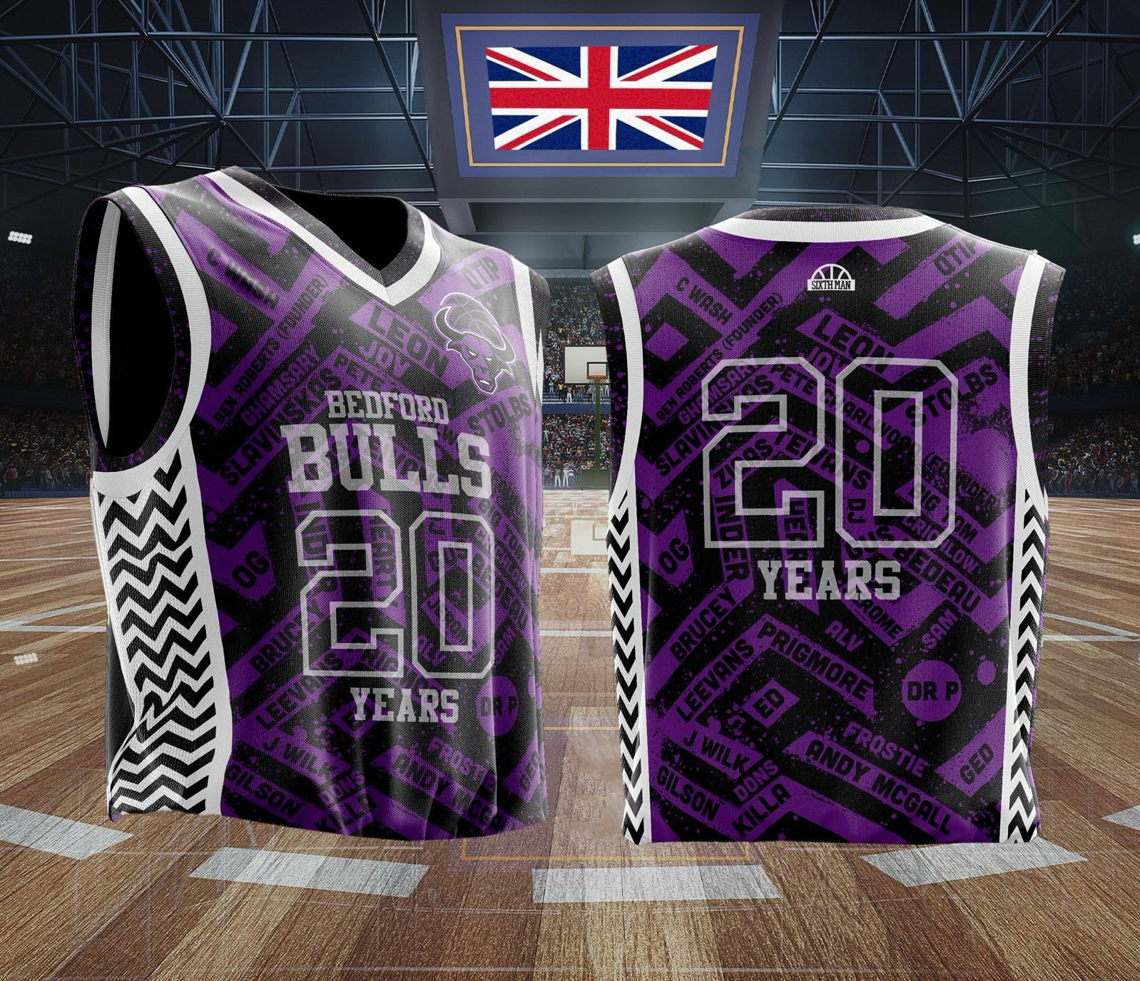 Bedford Bulls 20 Years Jersey