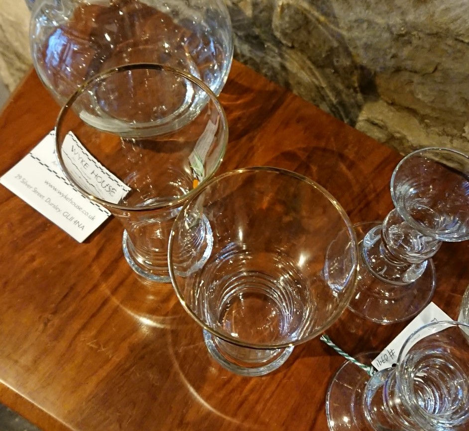 Thumbnail: Pair of vintage orange drinking glasses, possibly 'Britvic'