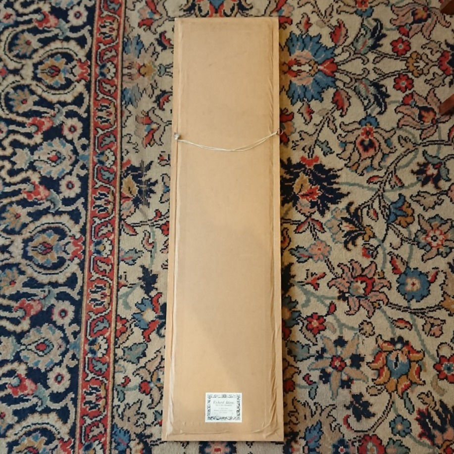 Thumbnail: Framed needlepoint panel of floral garland