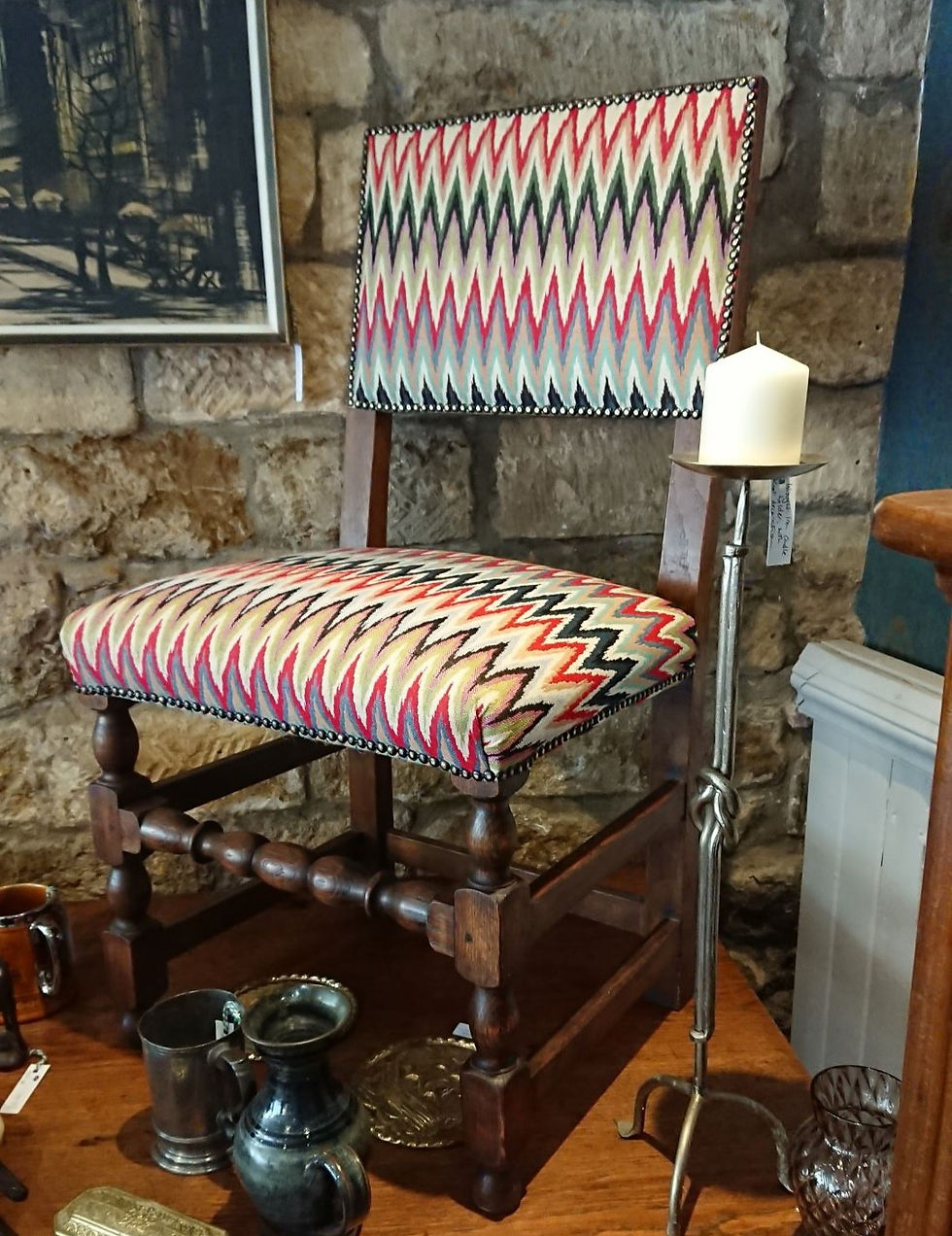 Thumbnail: Pair of upholstered side chairs
