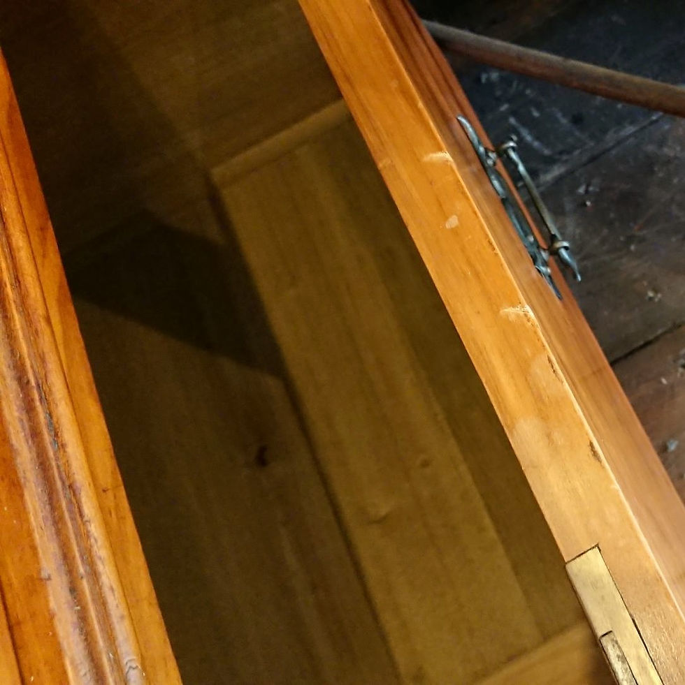 Thumbnail: Art Nouveau Edwardian wardrobe with mirror