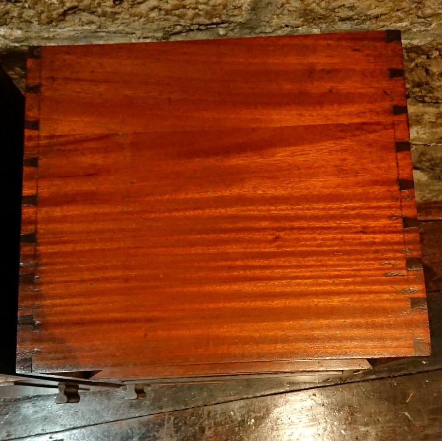 Thumbnail: Pair of Art Deco style wooden bedside tables