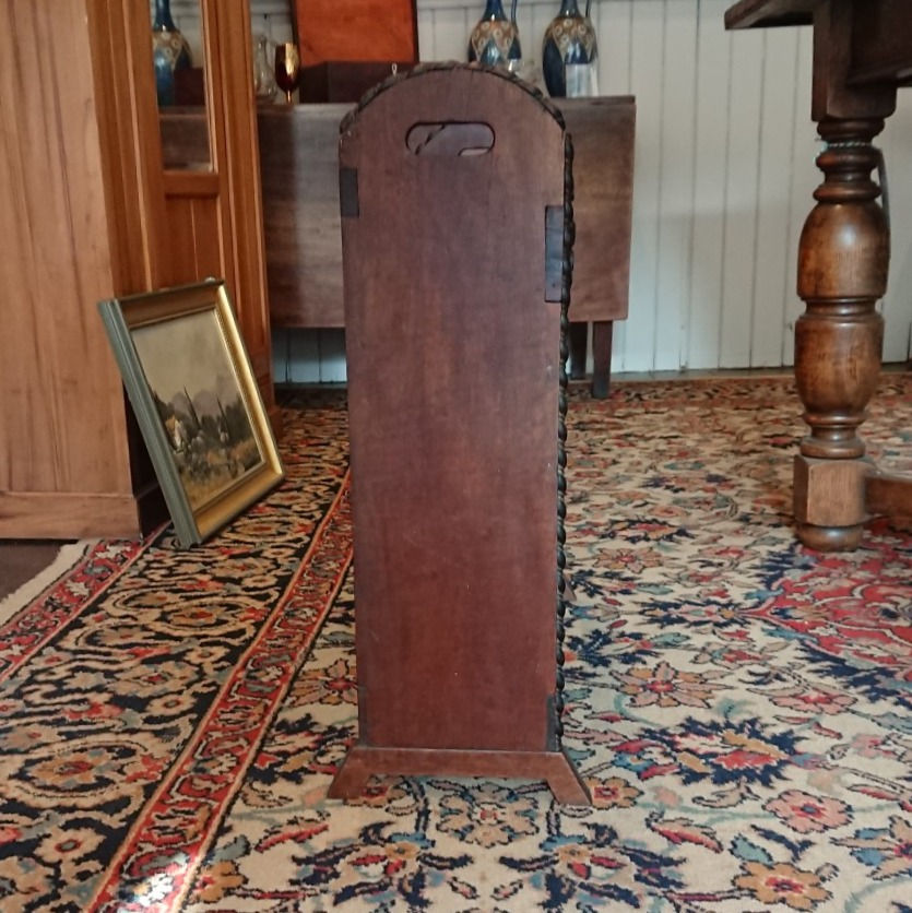 Thumbnail: Pretty carved wooden umbrella and cane stand
