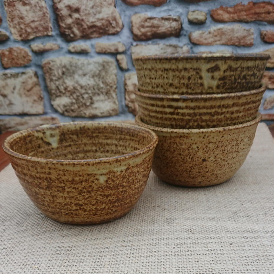 Thumbnail: Set of four studio pottery soup bowls by Michael Gaitskell (1948 - )