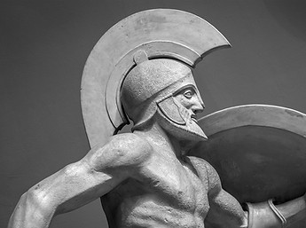 Greek Ancient Sculpture of Warrior