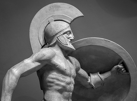 Greek Ancient Sculpture of Warrior