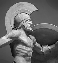 Escultura do grego de Guerreiro
