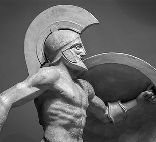 Greek Ancient Sculpture of Warrior