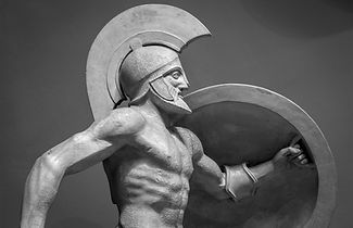 Escultura antigua griega de Guerrero