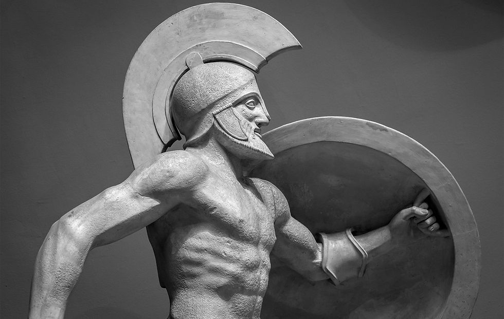 Greek Ancient Sculpture of Warrior