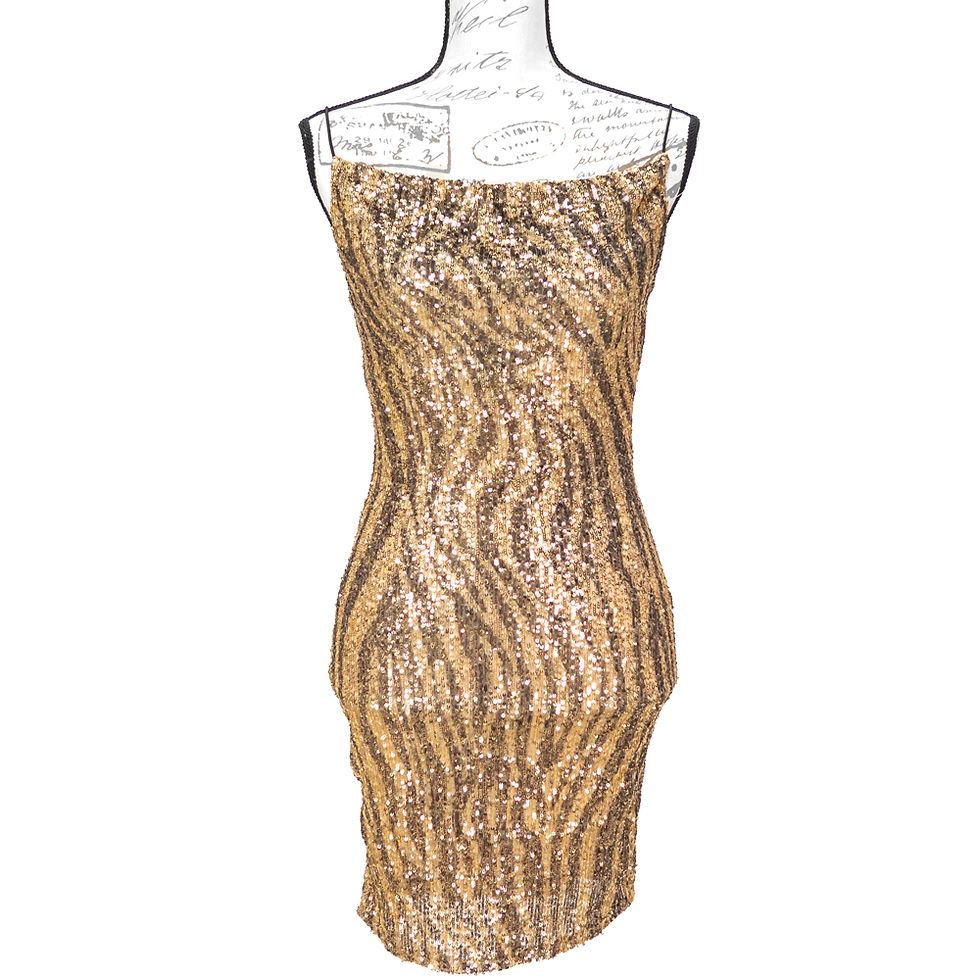 Thumbnail: 1742 GOLDEN SEQUIN DRESS