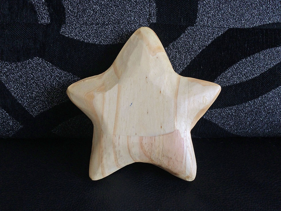 Estrela  em  madeira - depois