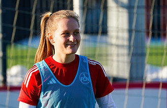 Luisa Guttenberger im Training des 1. FC Nürnberg