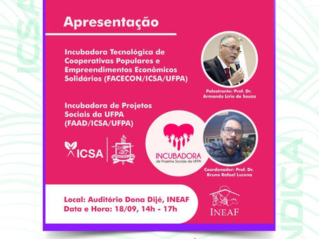 Apresentação da Incubadora Tecnológica de Cooperativas Populares e Empreendimentos Solidários