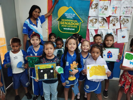 Atividades e Oficina com as crianças no Residencial Senador José Esteves - Maués/AM