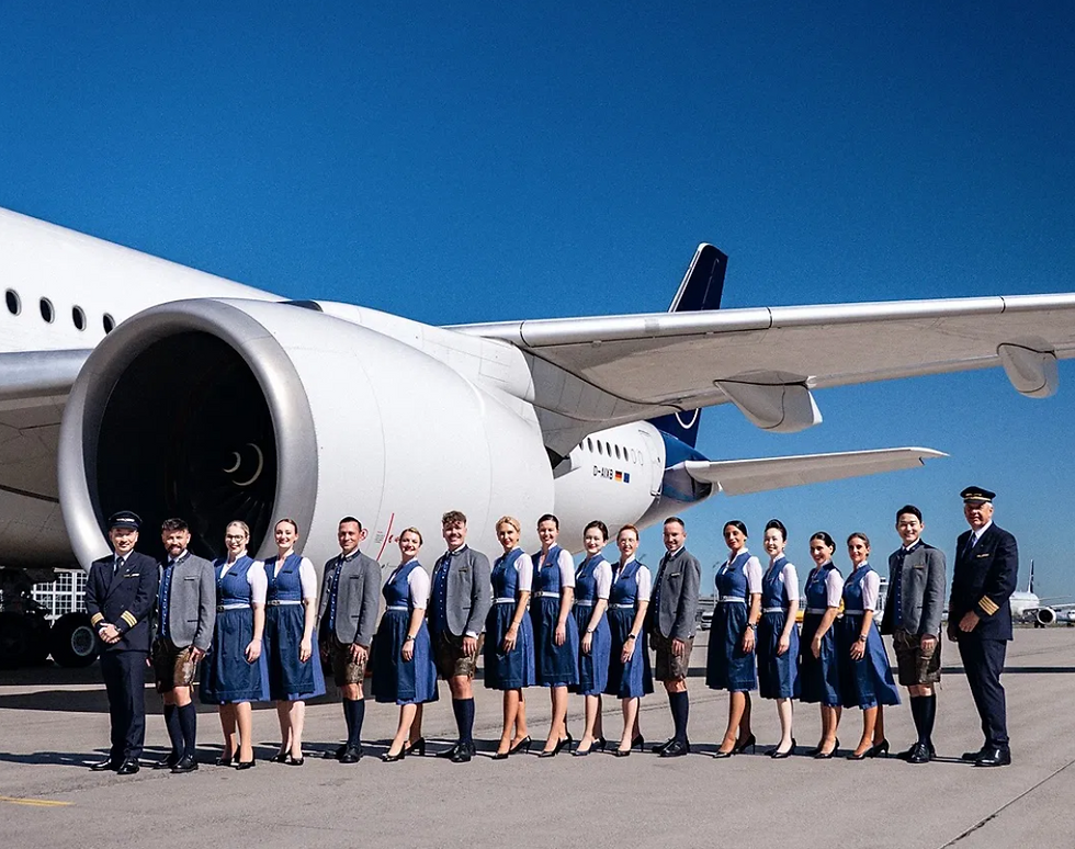 Die Wiesn gibt's bei Lufthansa auch über den Wolken