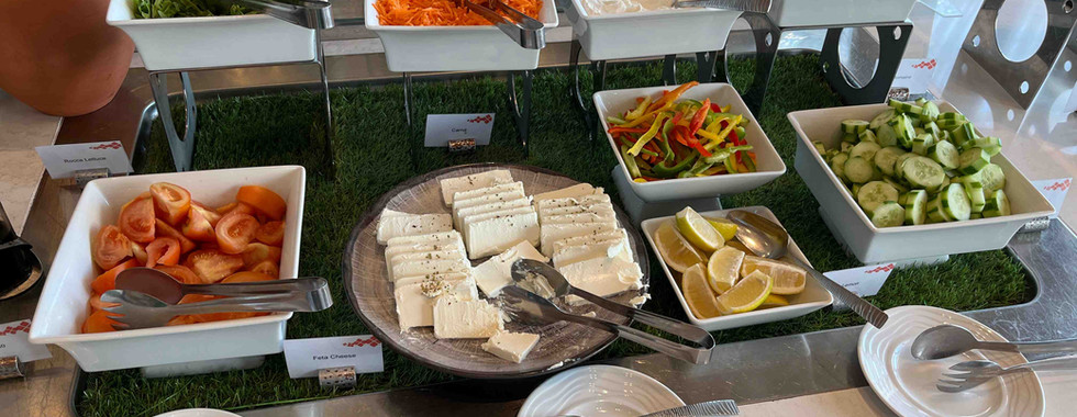 Das Frühstücksbuffet im Hilton Garden Inn Muscat Al Khuwair