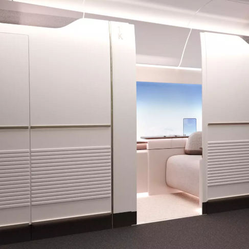 Die neue Master Suite in der First Class im Airbus A350-1000