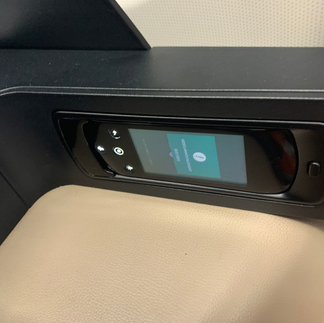 Sitzkontrollen in der Saudia A330 Business Class