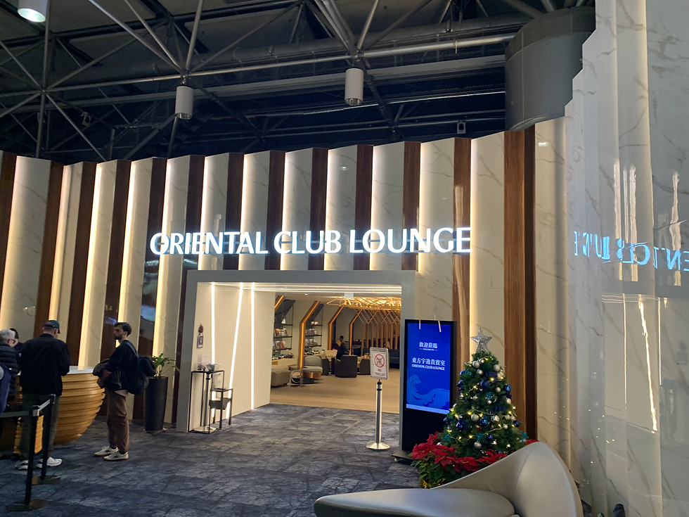 Die Oriental Lounge am Flughafen Taipei