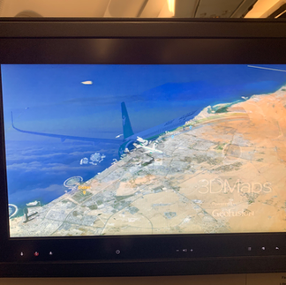 Saudia A330 In-Flight Map