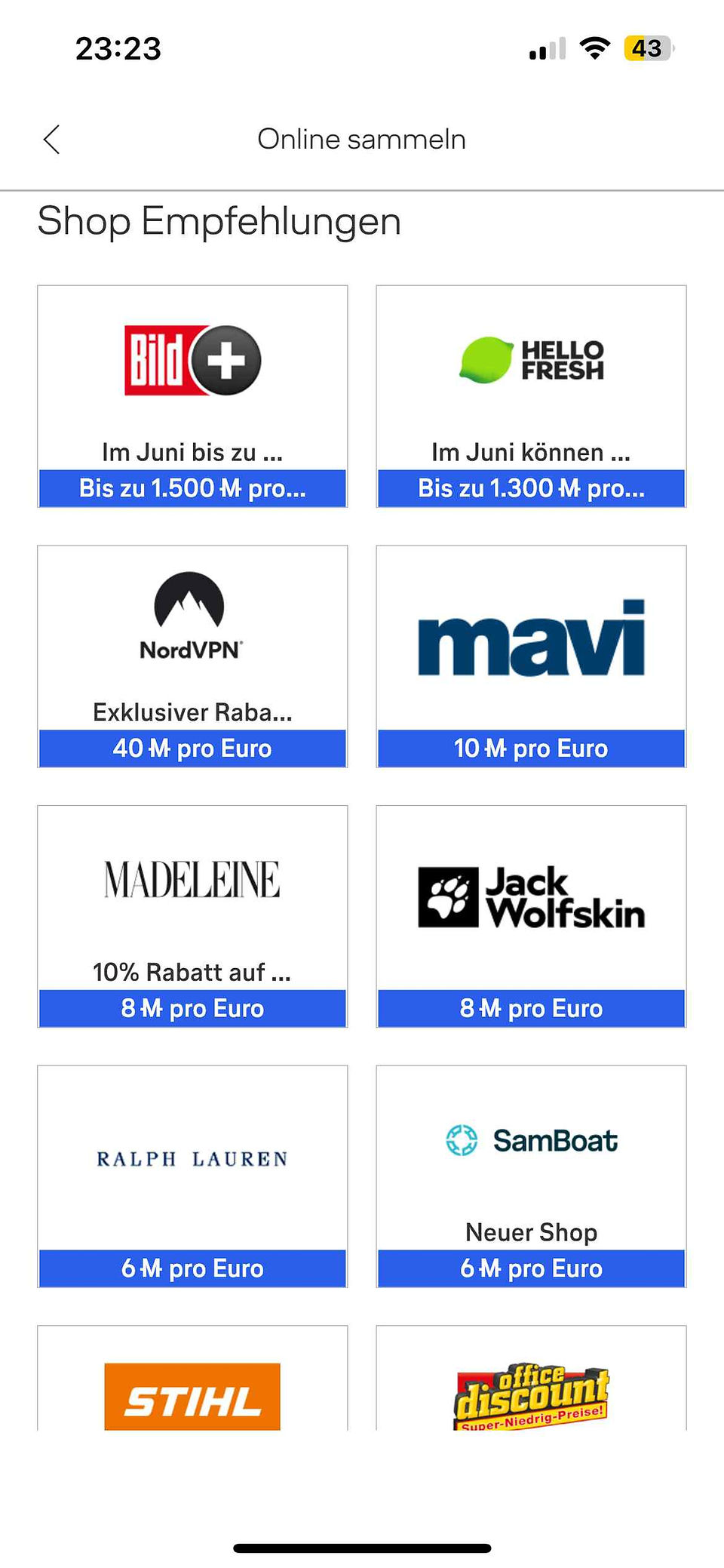 Miles & More Meilen sammeln mit verschiedenen Shopping Partnern