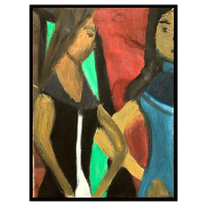 "Gossip people" 2001
Oil on Canvas
19 x 27 inches
50 x 70 cm (unframed)