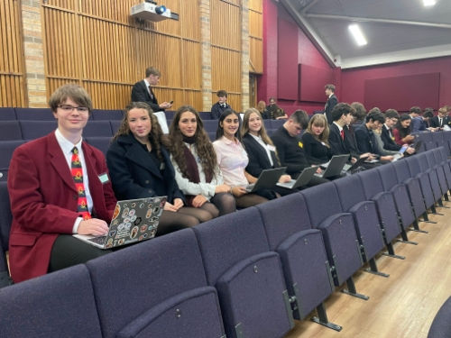 The early bird DHSB delegates going through their prep before the arrival of other countries