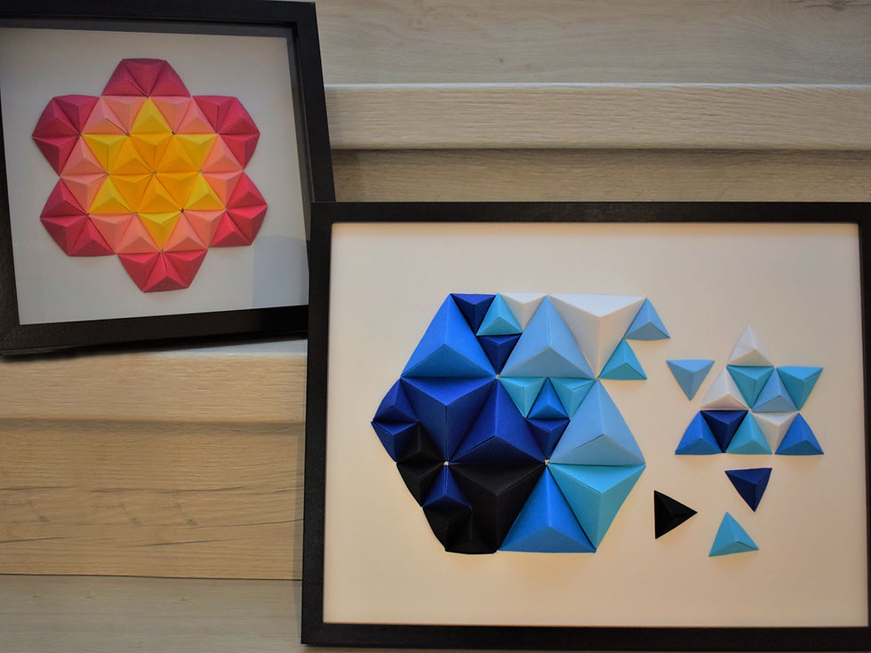 Miniature : x5 Petites Pièces Origami Pixel - Choix entre 30 couleurs