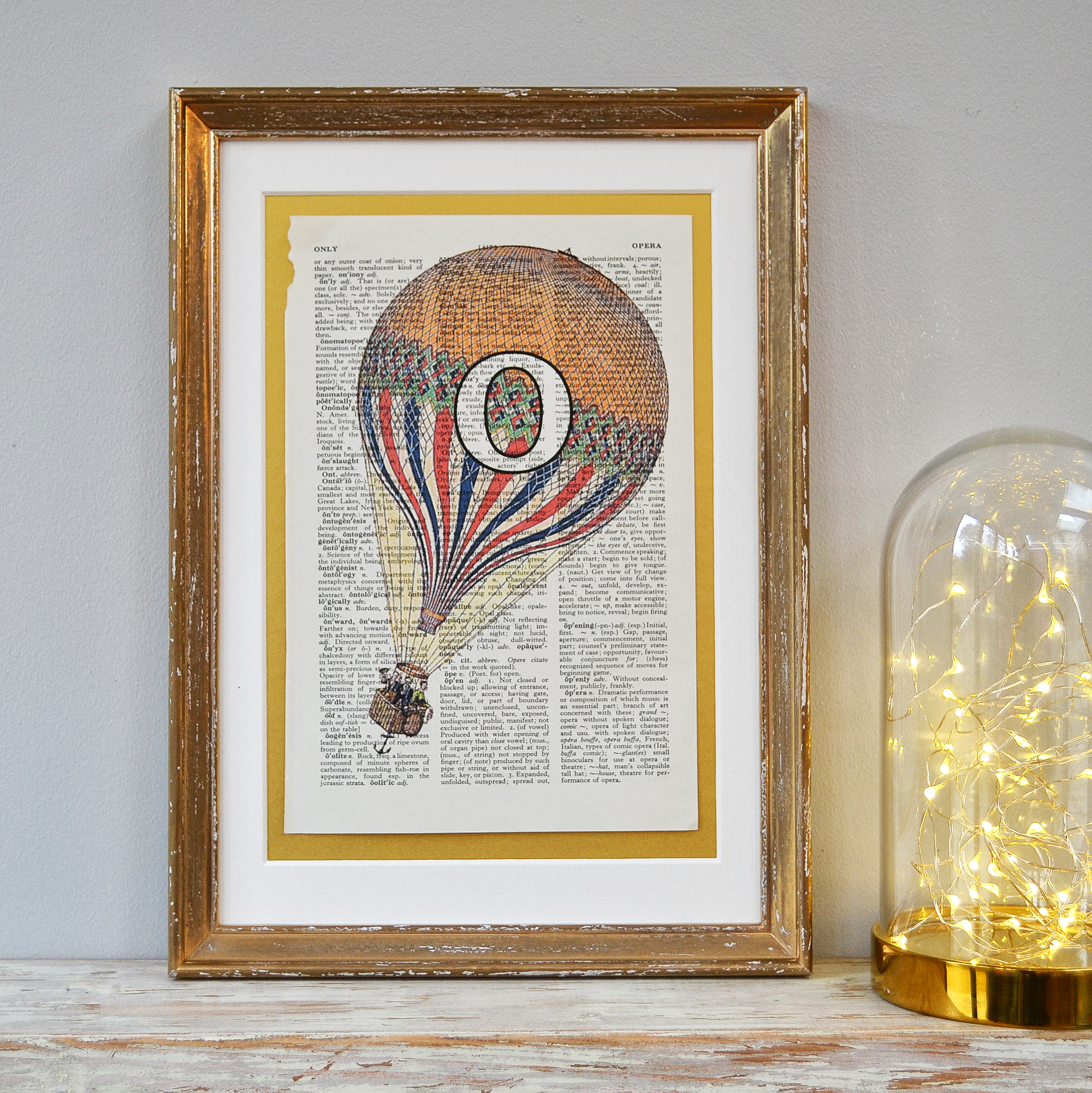 Personalised Balloon Letter Print