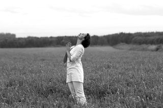 Sigal Bieber standing in a field