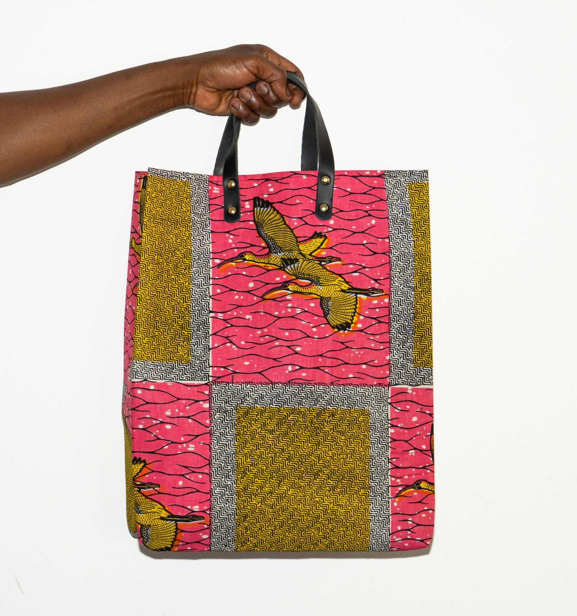 SAMBA, Shoppingbag mit Ledergriffen
