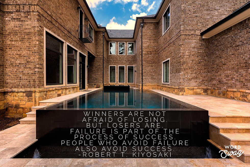 "Winners are not afraid of losing. But losers are. Failure is part of the process of success." 