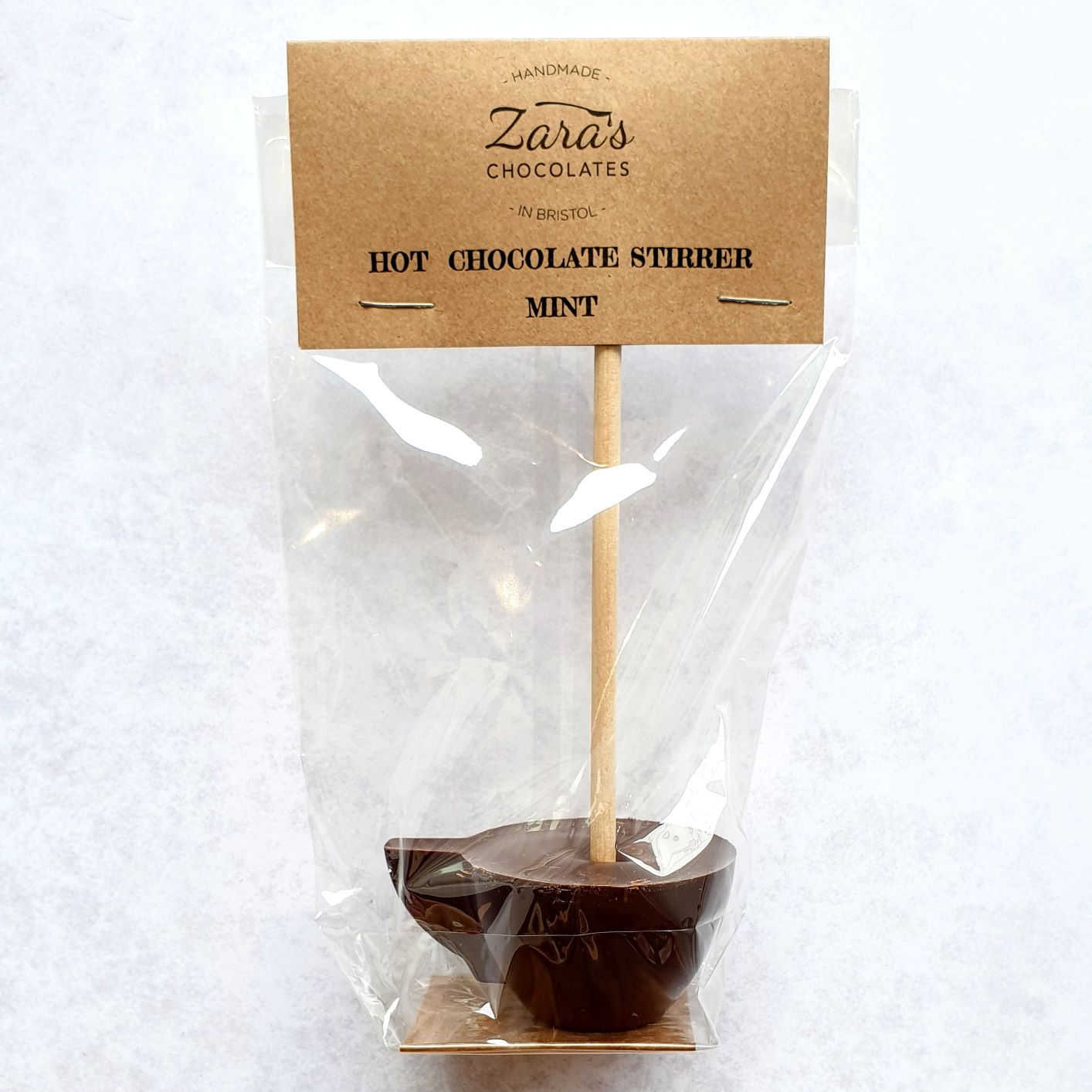 Mint Dark Hot Chocolate Stirrer