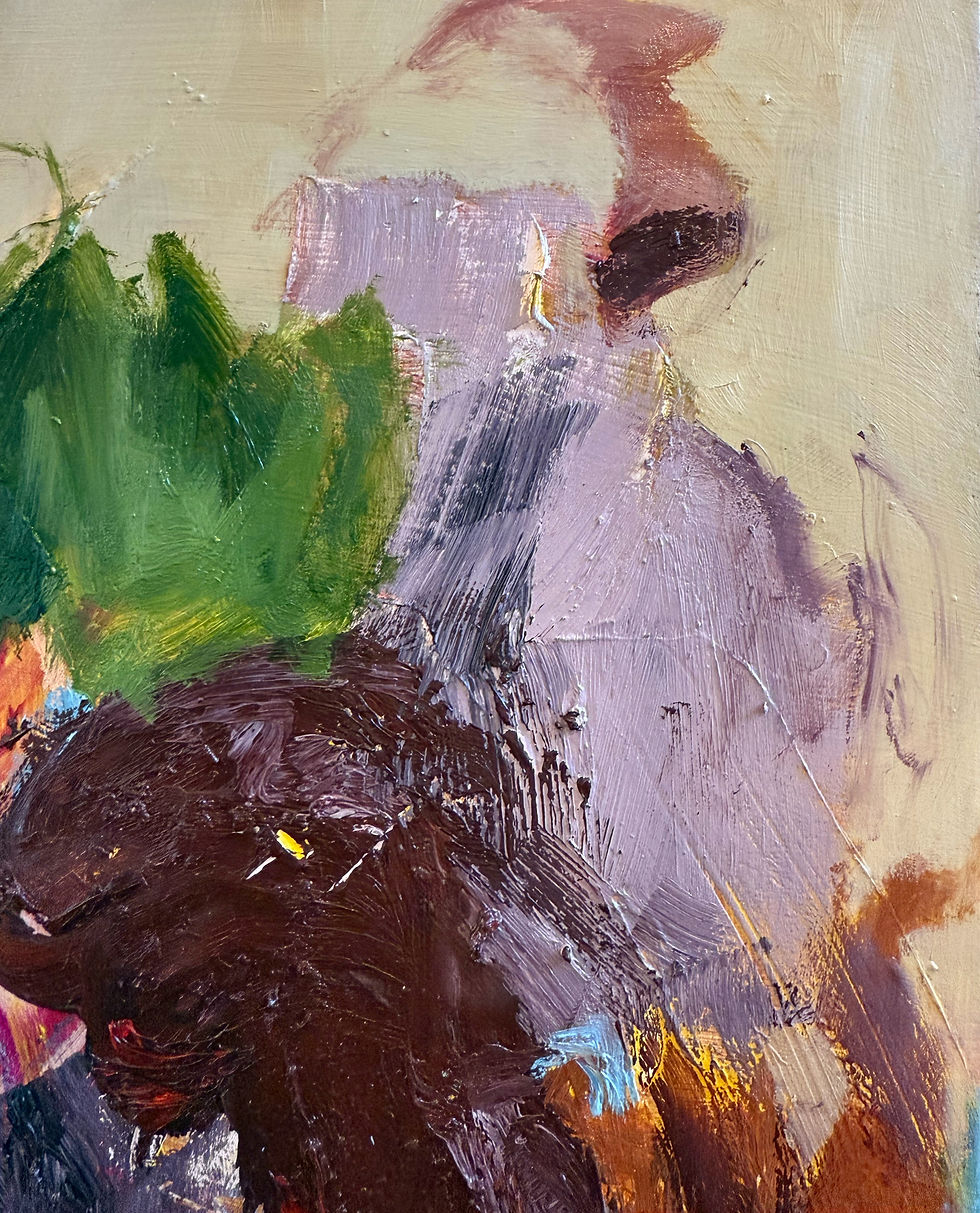 Thumbnail: Autumn Shades IV (12" x 16") Abstract Painting by Elisa Gomez Art
