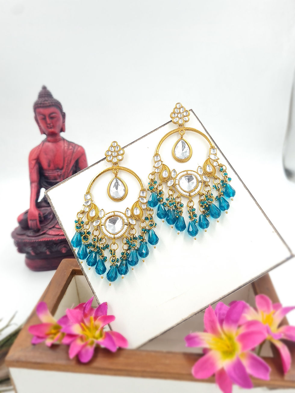 Thumbnail: Kundan Earring Design No. J1133