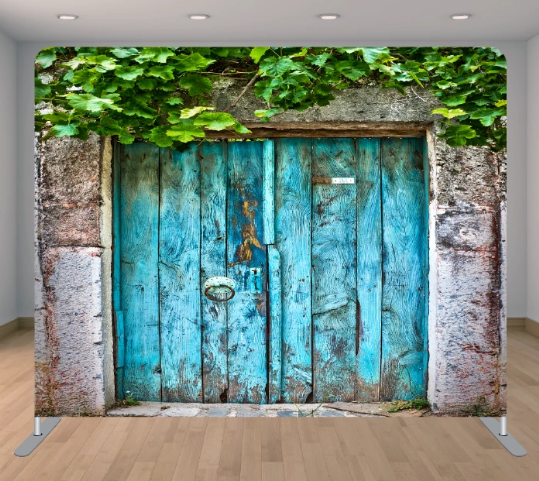 Blue Doors with Greenery