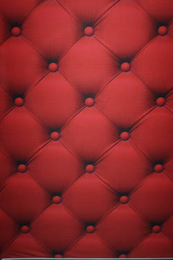 Red Suede Tufted