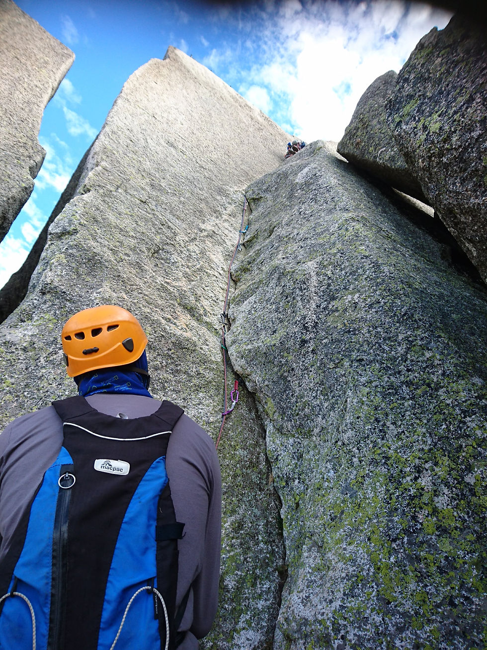 Granite dihedral, near the Horn, Mount Buffalo