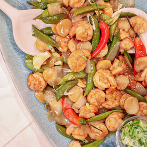 Easy, Quick and So Satisfying: Ginger Lime Shrimp with Mixed Vegetables