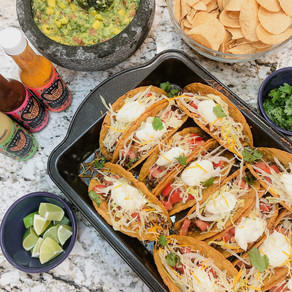 Taco Tuesday for August 2020: Mango Guacamole and Twice Baked Hard Shell Tacos