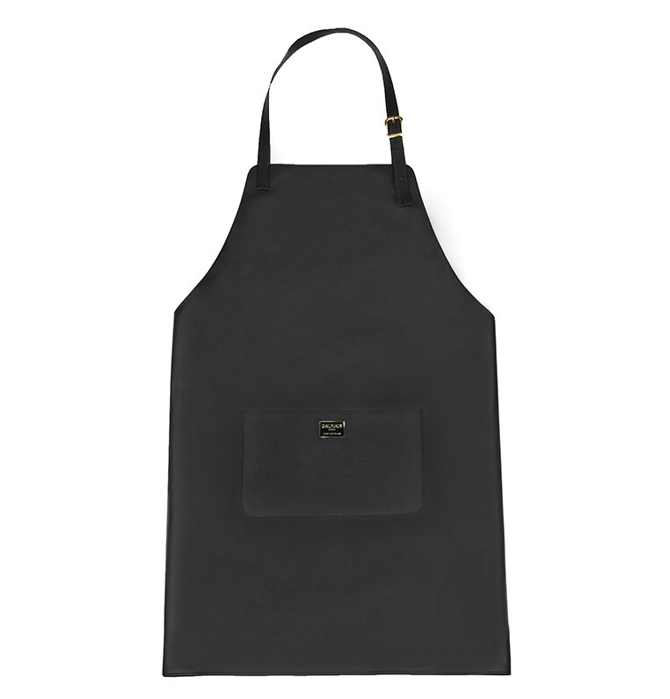 BALMAIN Couleurs Black Genuine Leather Apron
