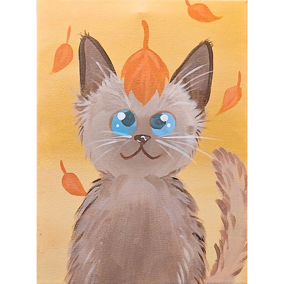 Little Artist - Fall Kitten