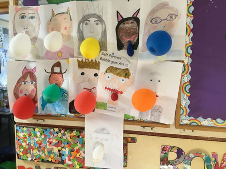 Art from the Junior and Senior Room this week. 