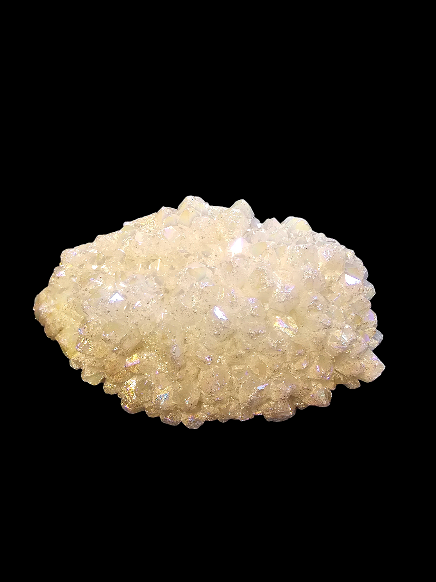 Angel aura quartz cluster