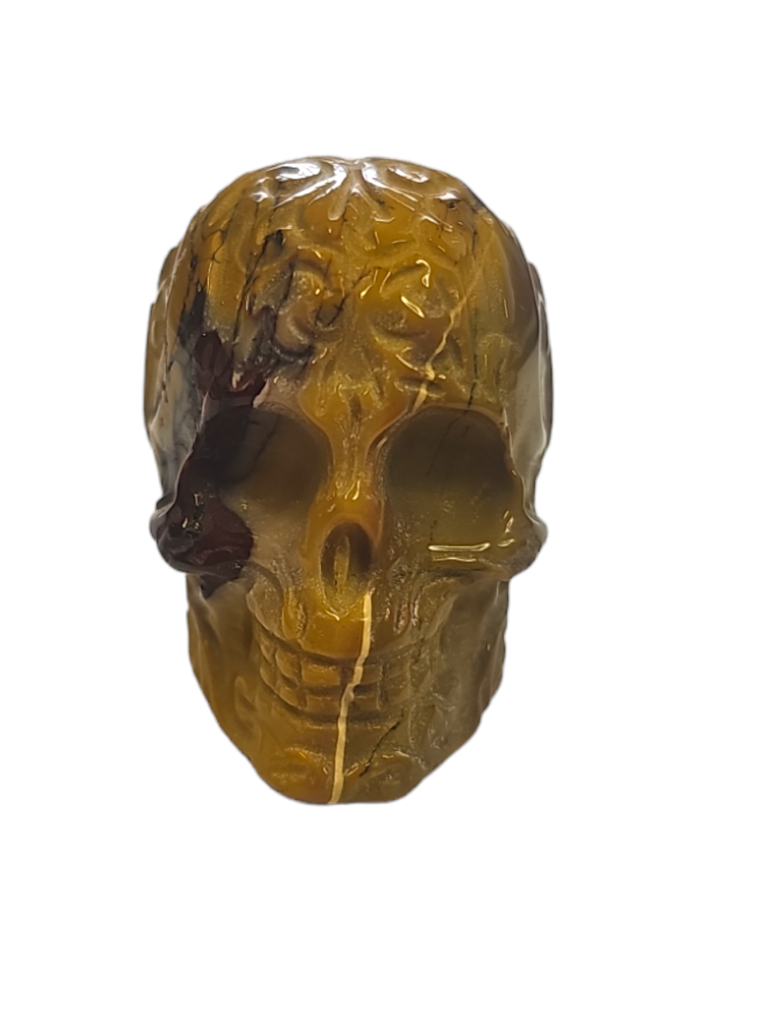 Mookaite skull 