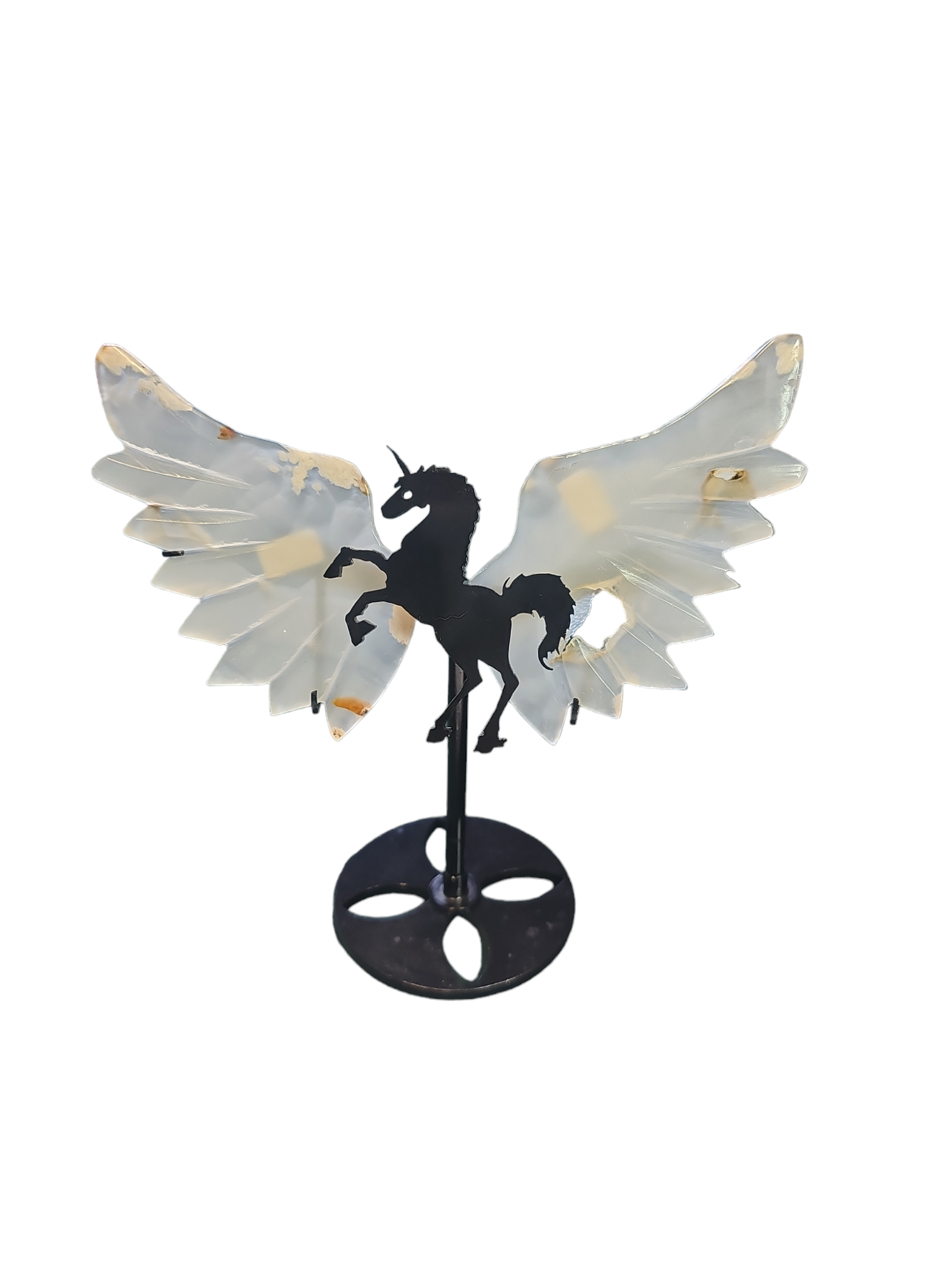 Flower agate pegasus wings