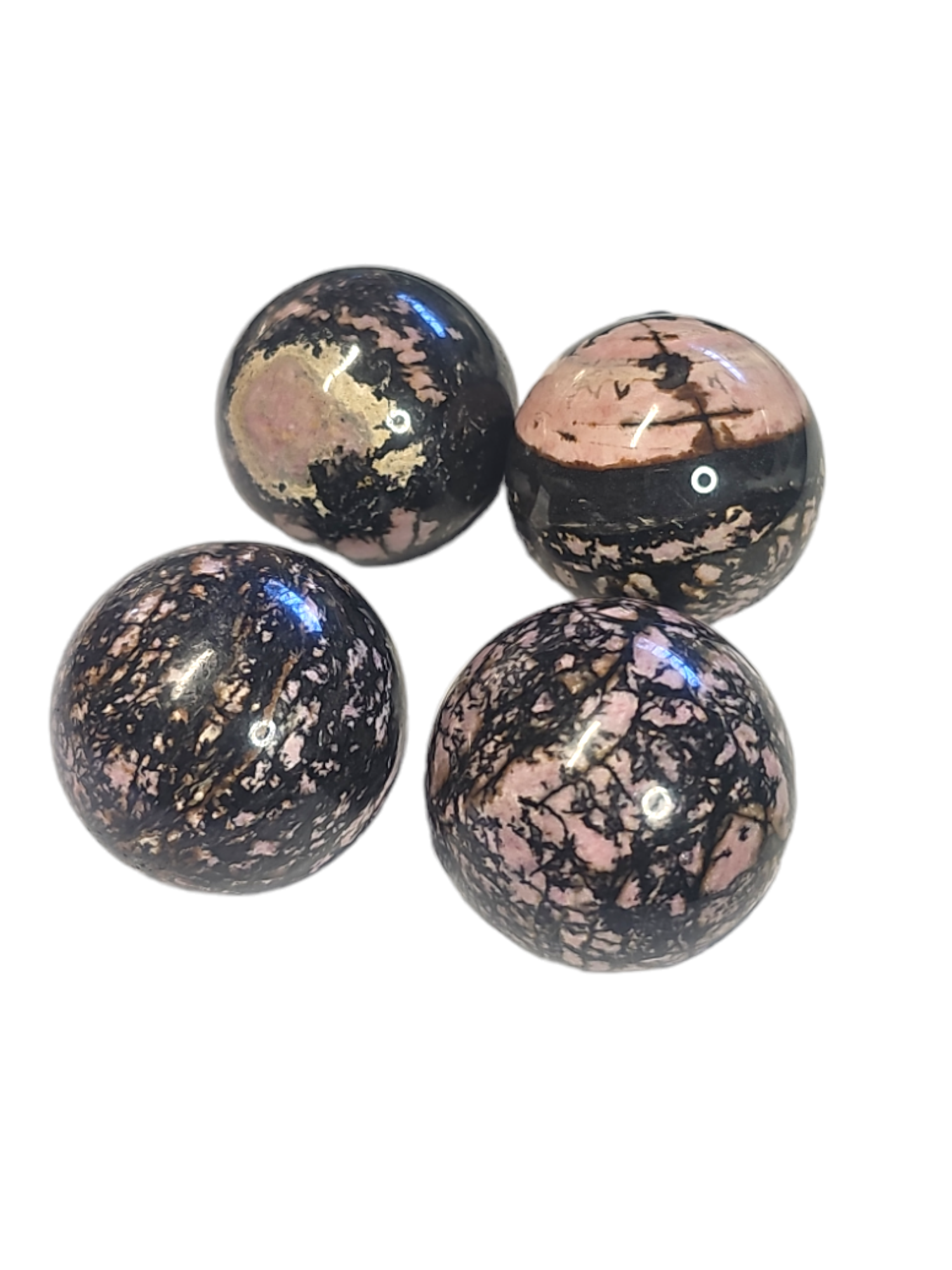 Small sized rhodonite sphere 